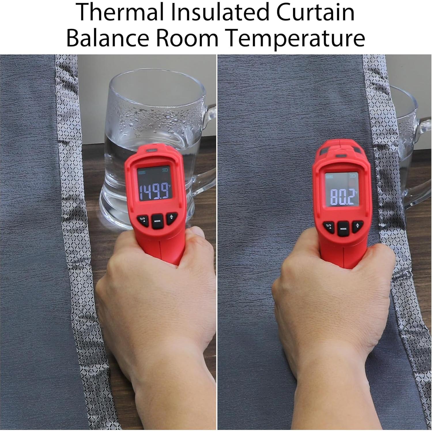 Cortina de Puerta Aislante Térmica Mpmedo 34x81 cm Gris