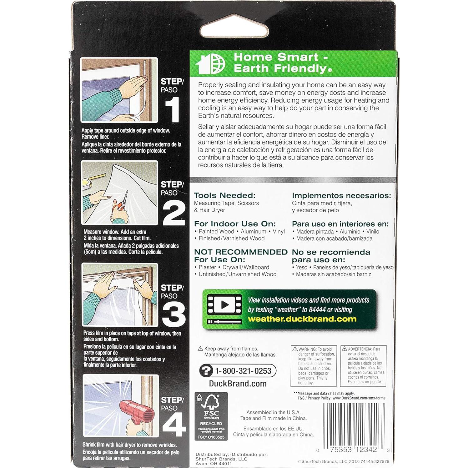 Kit Aislante de Ventana Duck MAX para 3 Ventanas 0.91x1.52m