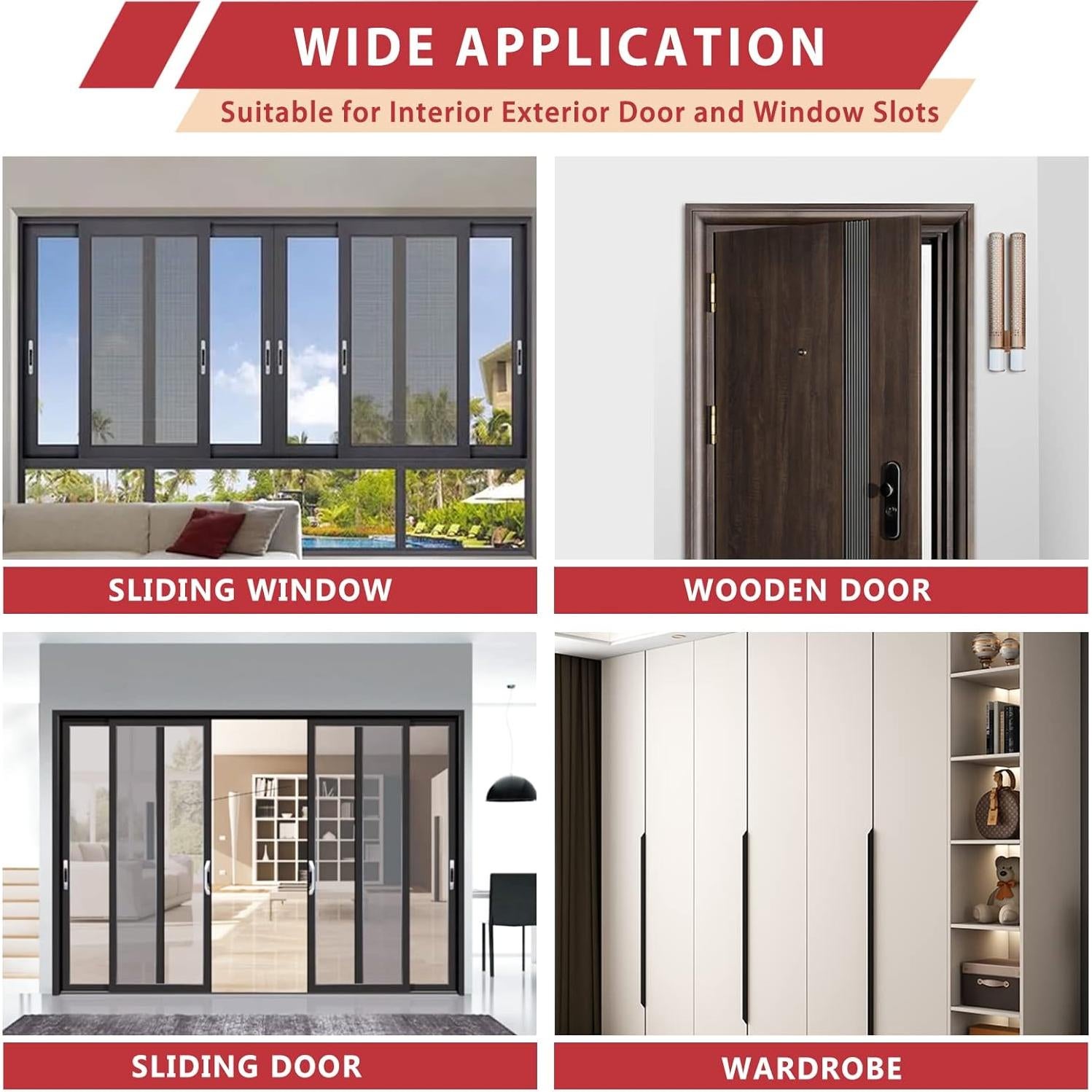 Sello de Puerta Aislante Fingwerk 8m Negro PVC - Fácil Instalación