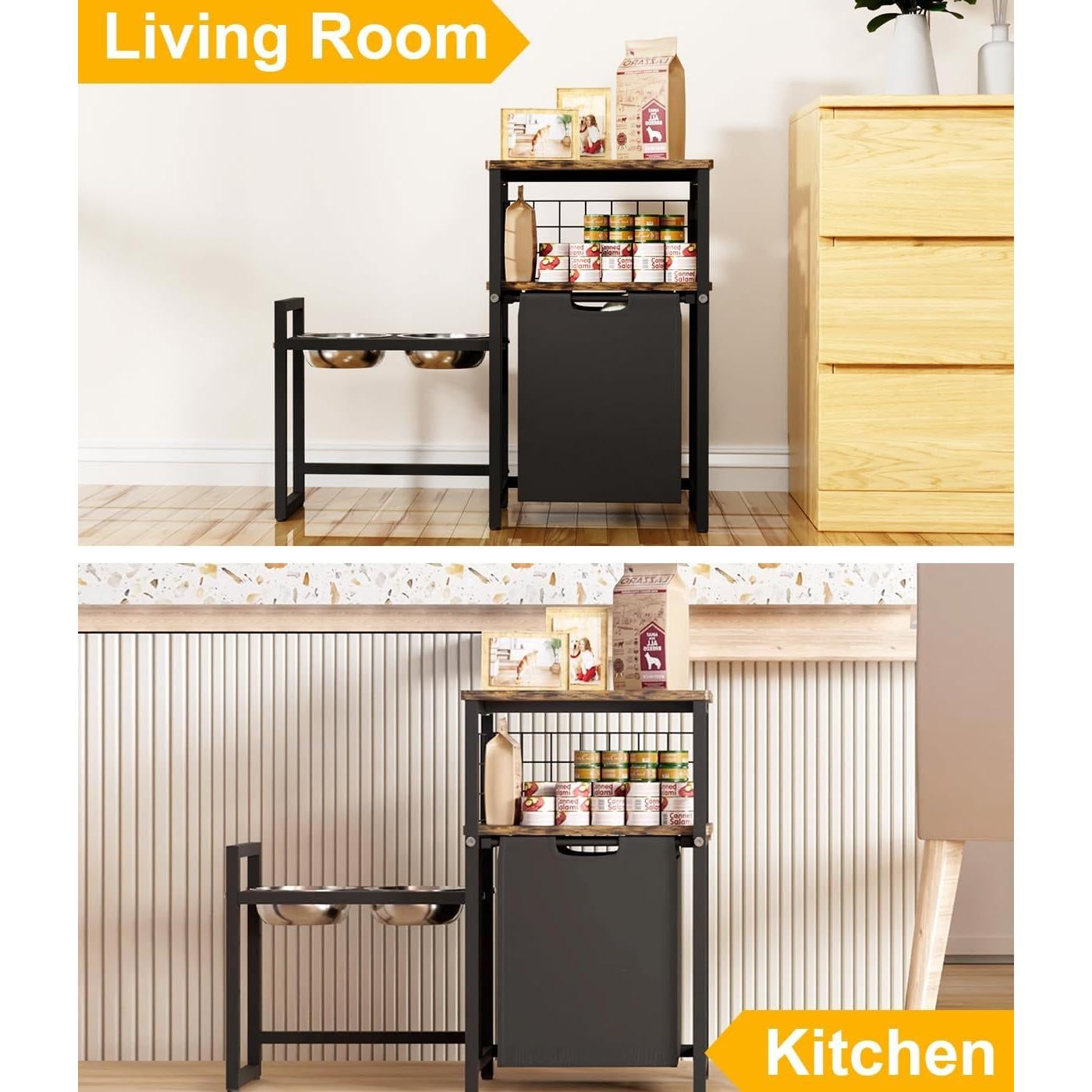 Estación de Alimentación para Mascotas Sungaryard con 2 Tazones