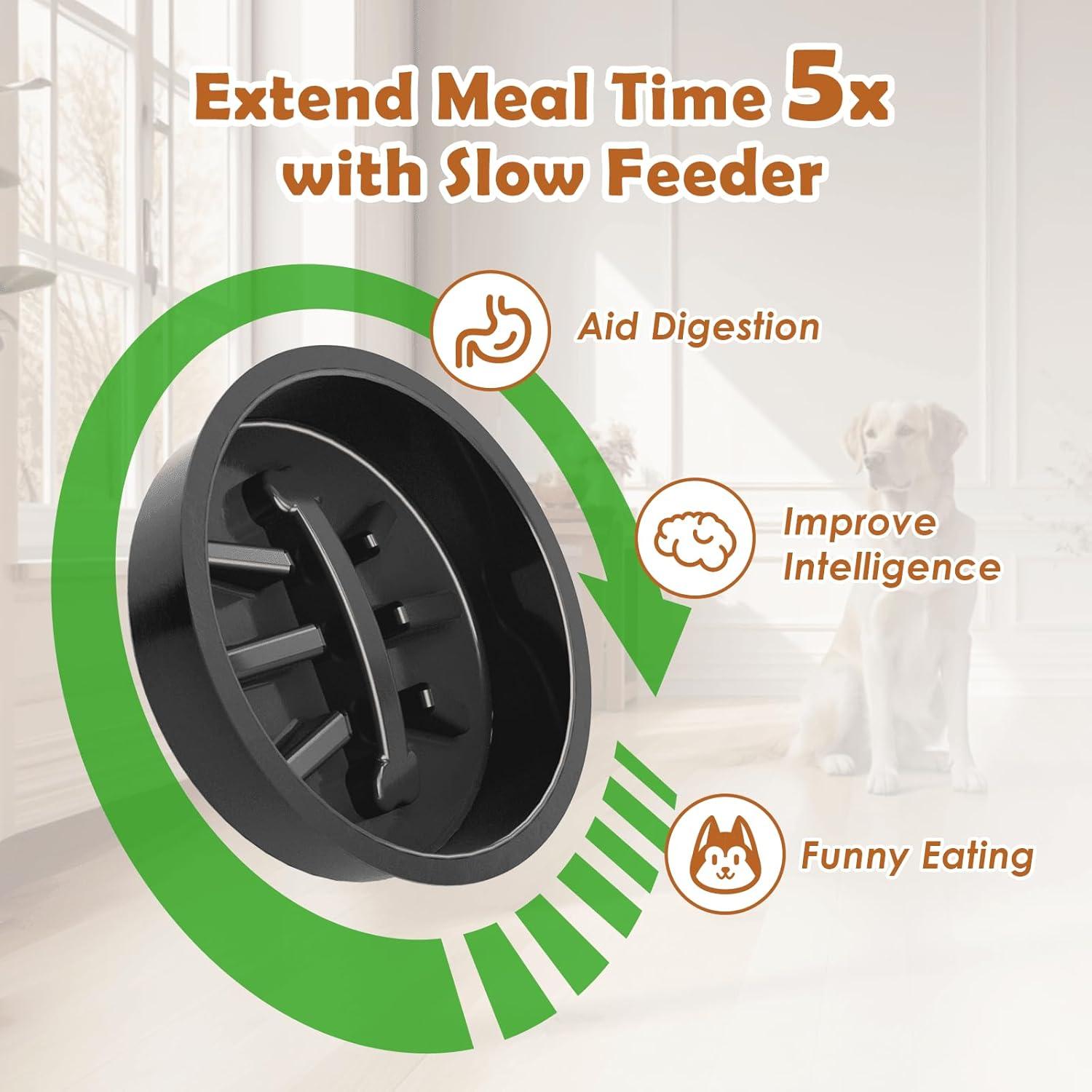 Cuencos Elevados para Perros SHAINFUN 11.4-30.5 cm 2x1700ml