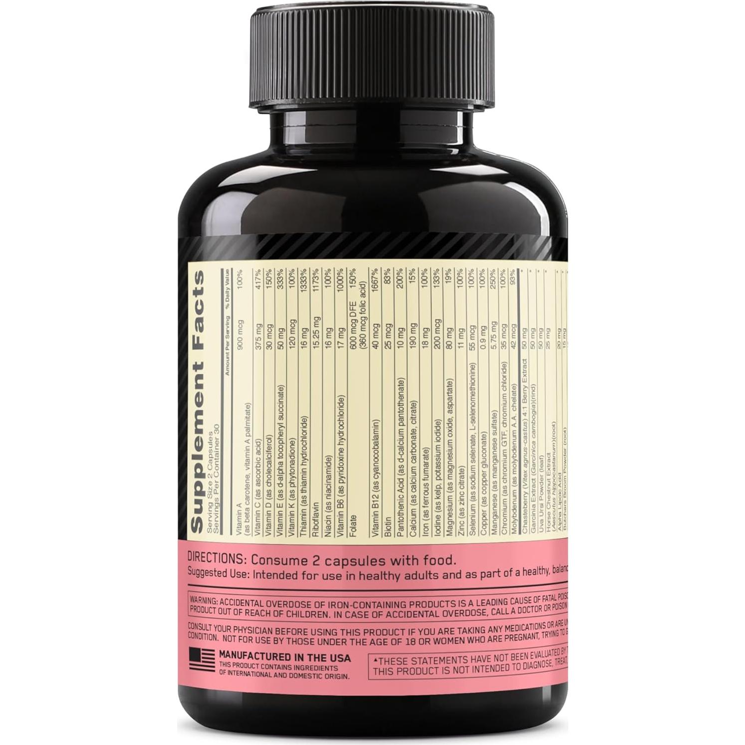 Multivitamina Diaria para Mujeres Optimum Nutrition Opti-Women 60 Tabletas