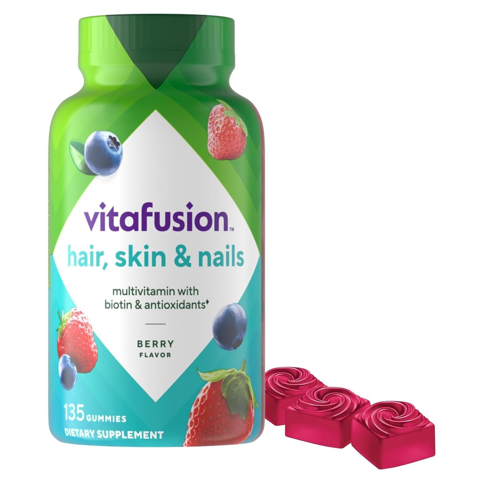 Vitafusion Vitaminas Gummy para Cabello, Piel y Uñas 135ct