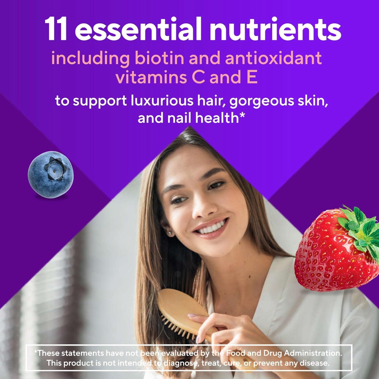 Vitafusion Vitaminas Gummy para Cabello, Piel y Uñas 135ct