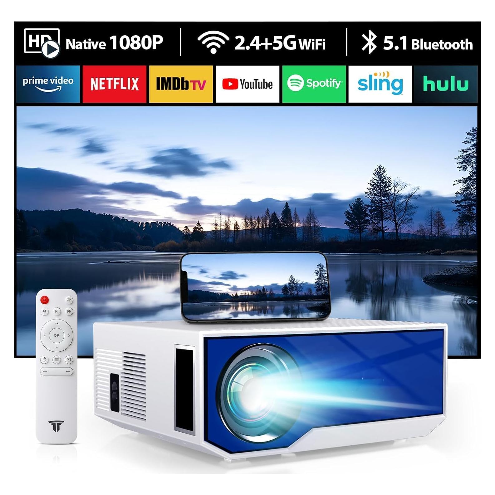 Proyector ZDK 1080P Full HD 18000 Lúmenes WiFi Bluetooth