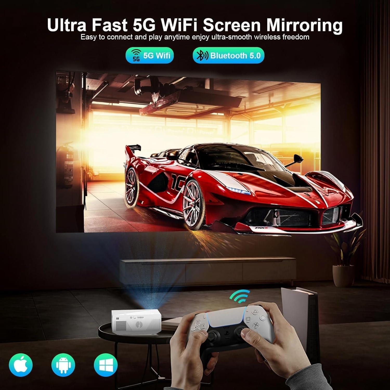 Proyector ZDK 1080P Full HD 18000 Lúmenes WiFi Bluetooth