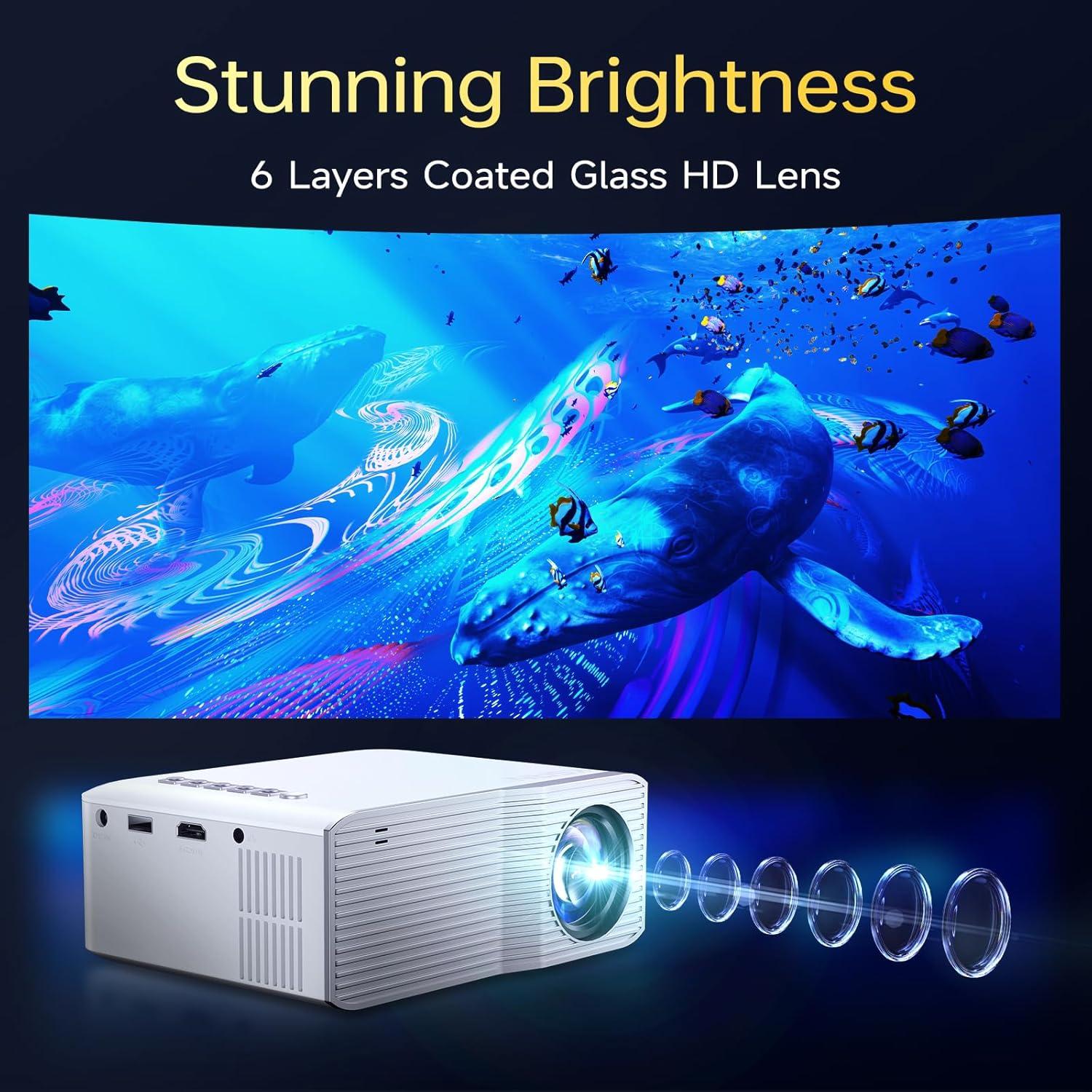 Proyector Portátil KSAN VF310 Full HD 1080P WiFi Bluetooth