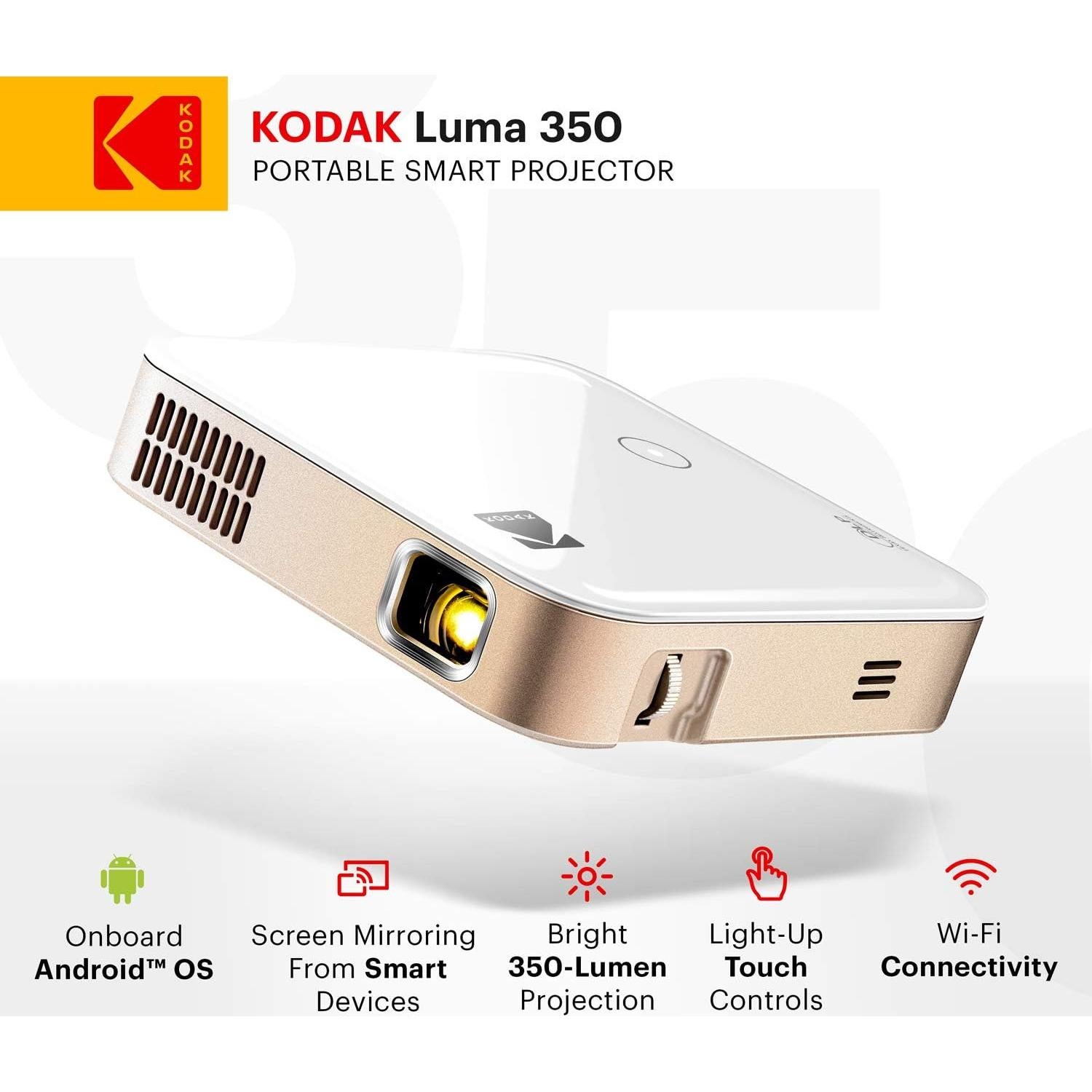 Proyector Inteligente KODAK Luma 350 Ultra HD 350 Lúmenes