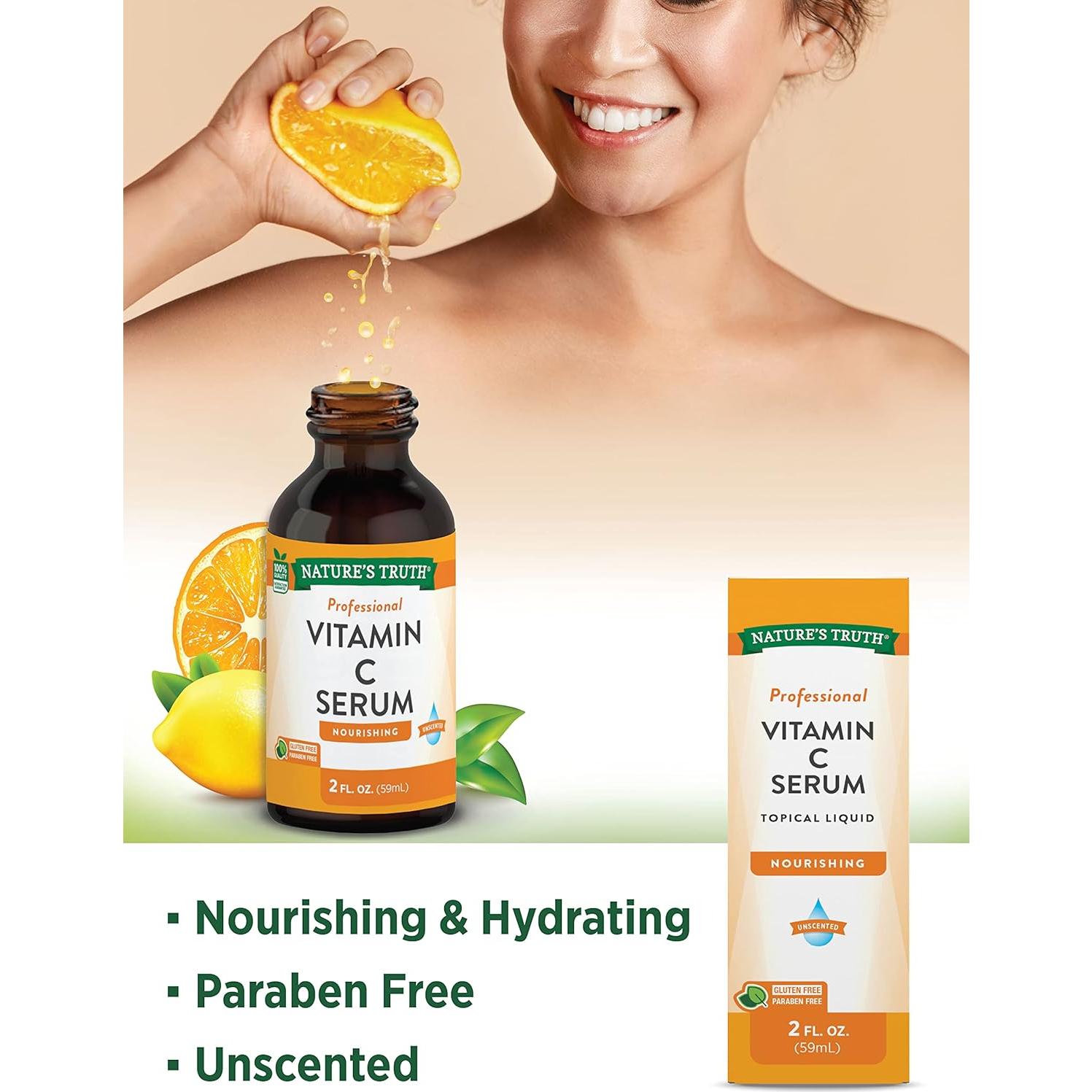 Suero de Vitamina C Nature's Truth 59 ml | Hidratante Facial