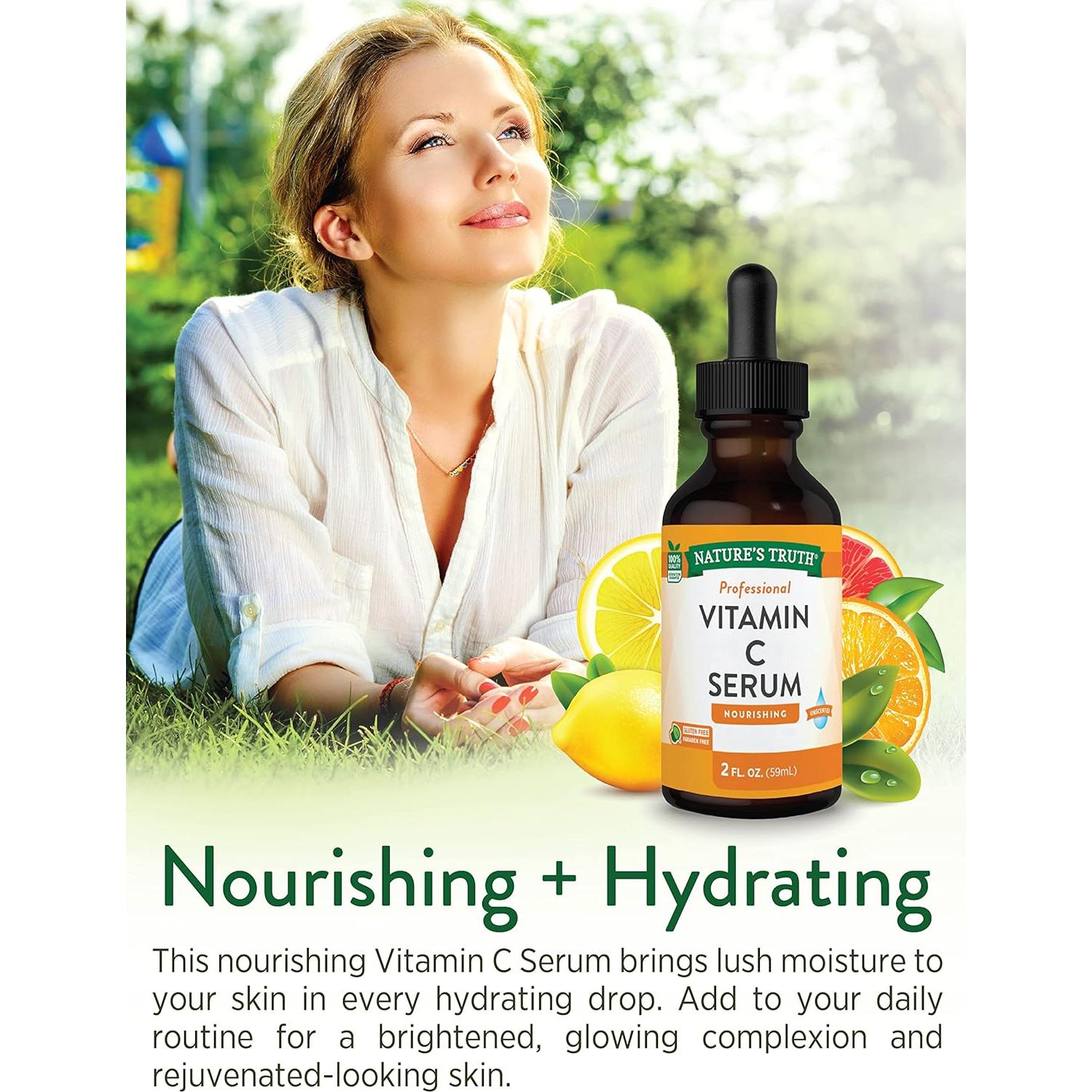 Suero de Vitamina C Nature's Truth 59 ml | Hidratante Facial