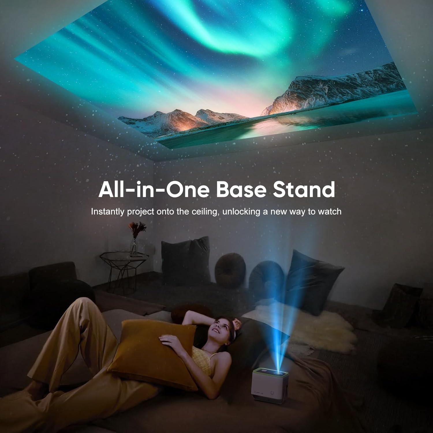 Proyector 4K Haqdl HA04 Mini con Auto Enfoque y WiFi