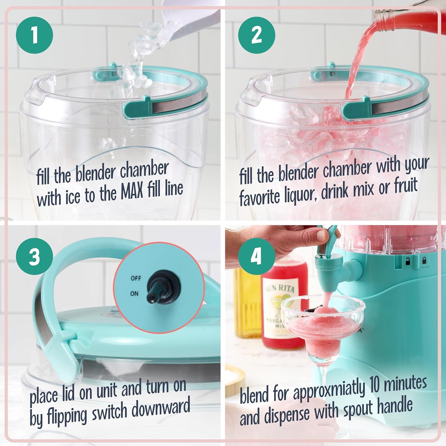 Máquina de Bebidas Congeladas Nostalgia 3.79L - Margarita Aqua