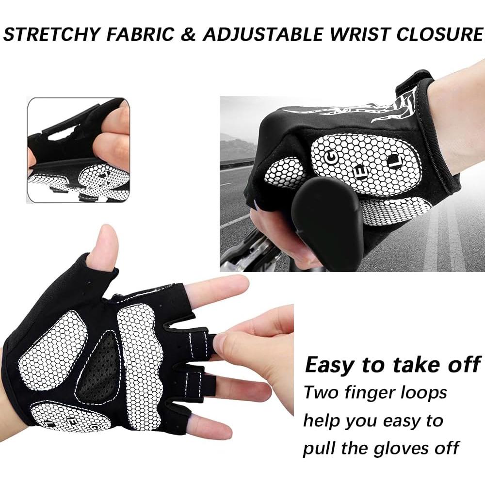 Guantes de Ciclismo MOREOK Unisex con Almohadilla de Gel 5MM