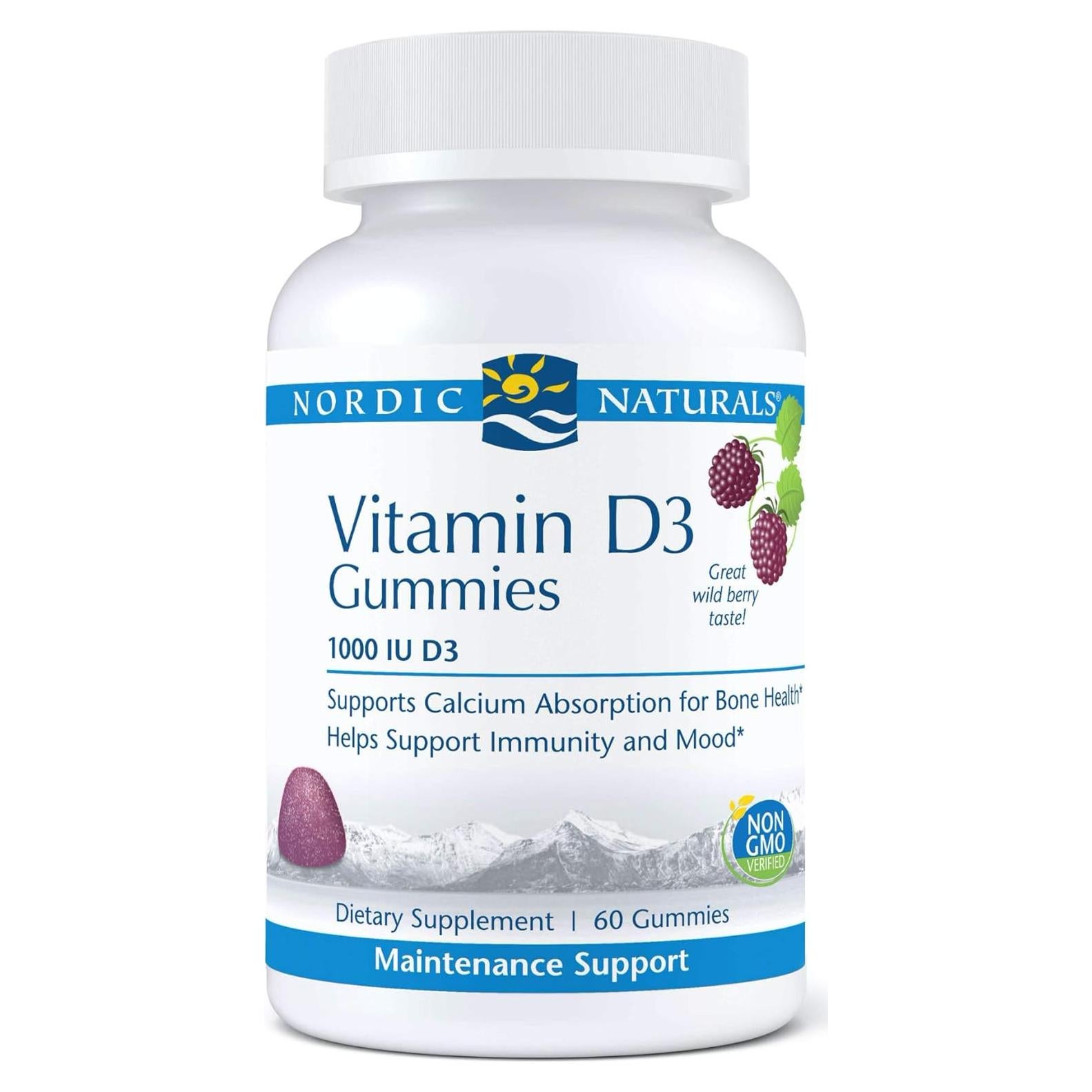 Gomitas Pro Vitamina D3 Nordic Naturals 60 Unidades 1000 UI