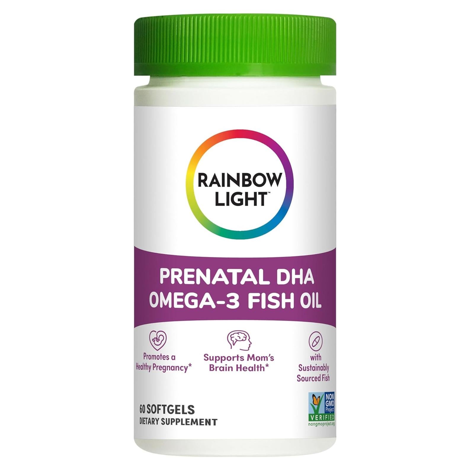 Vitaminas DHA Prenatales Rainbow Light 180 Gelatinas Blandas