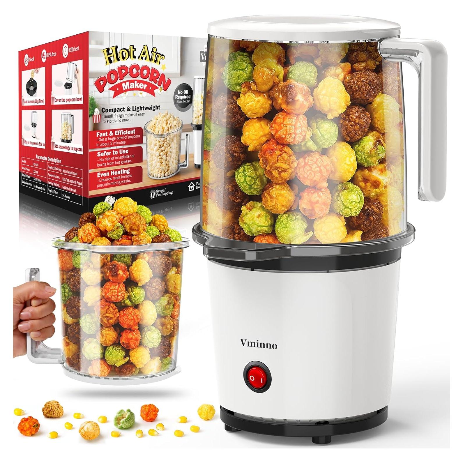 Hacedor de Palomitas de Maíz Vminno 4.5L Sin Aceite 1200W