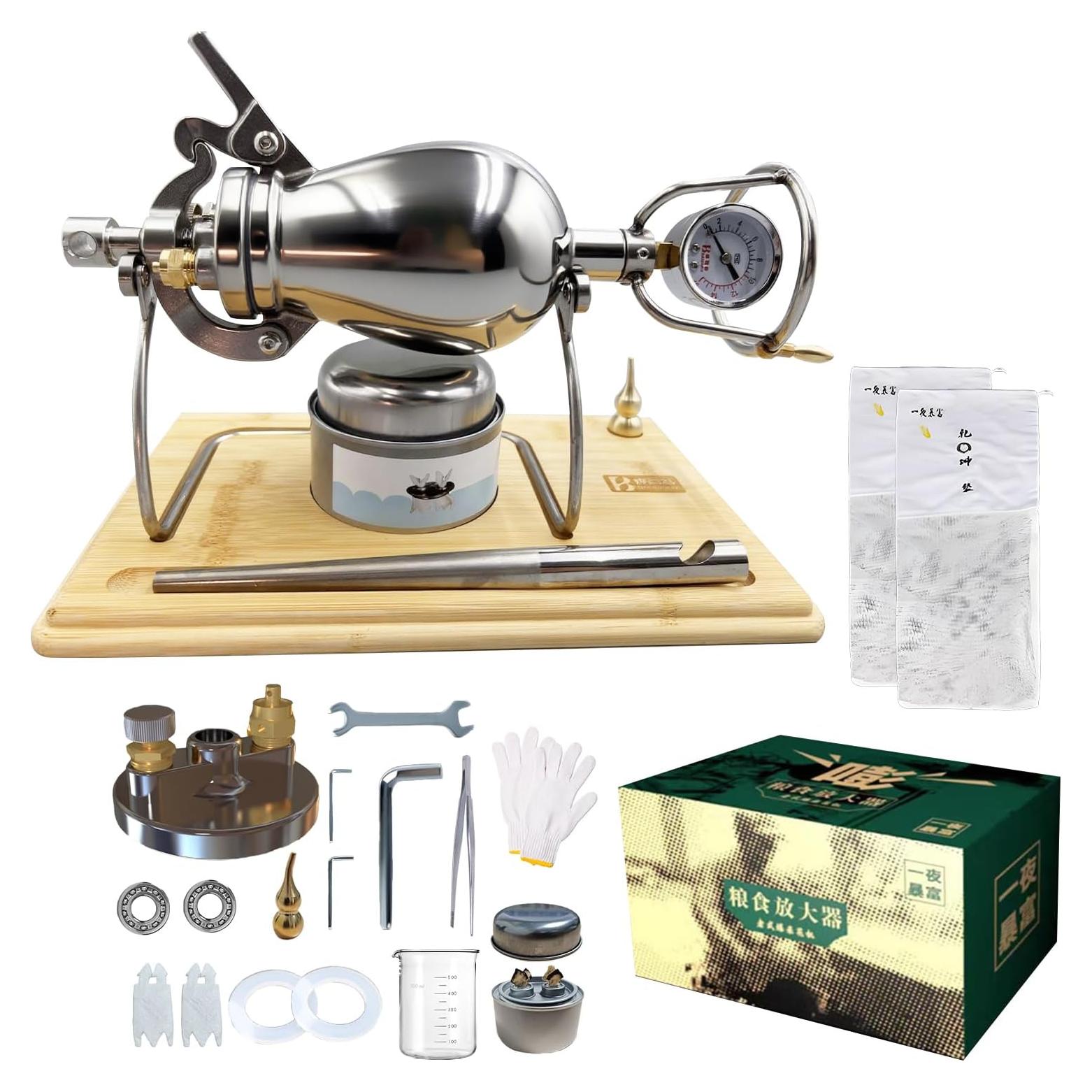 Máquina de Palomitas Manual JVSUFUIK 260ml Acero Inoxidable