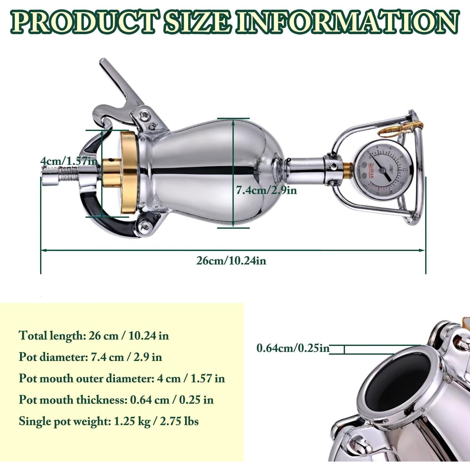 Máquina de Palomitas Manual JVSUFUIK 260ml Acero Inoxidable