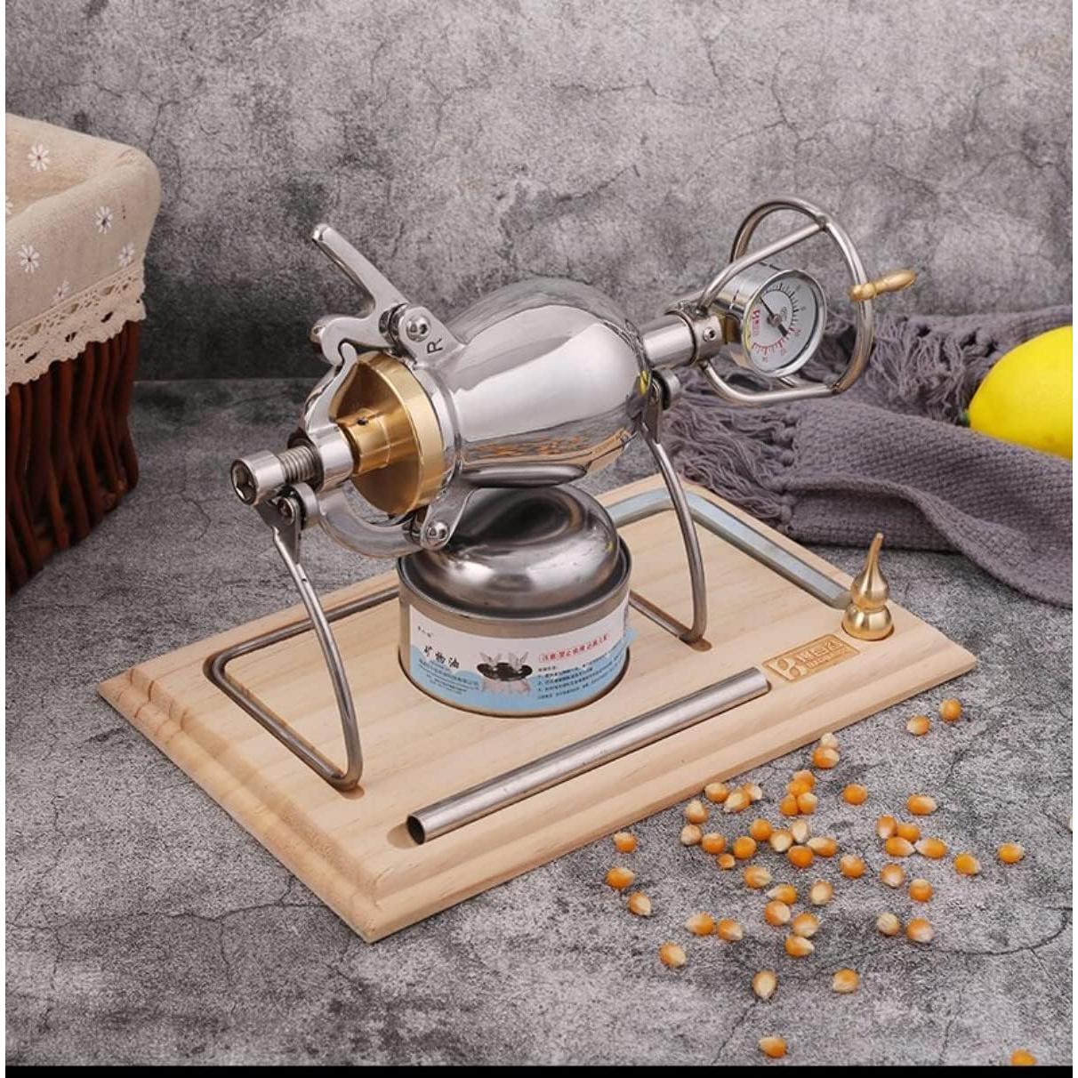 Máquina de Palomitas Manual JVSUFUIK 260ml Acero Inoxidable