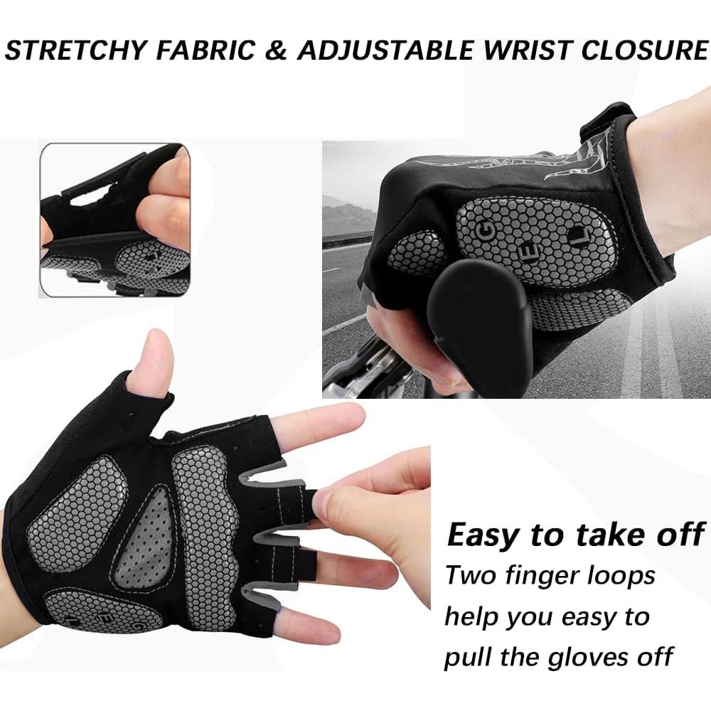 Guantes de Ciclismo MOREOK Unisex con Almohadilla de Gel 5mm