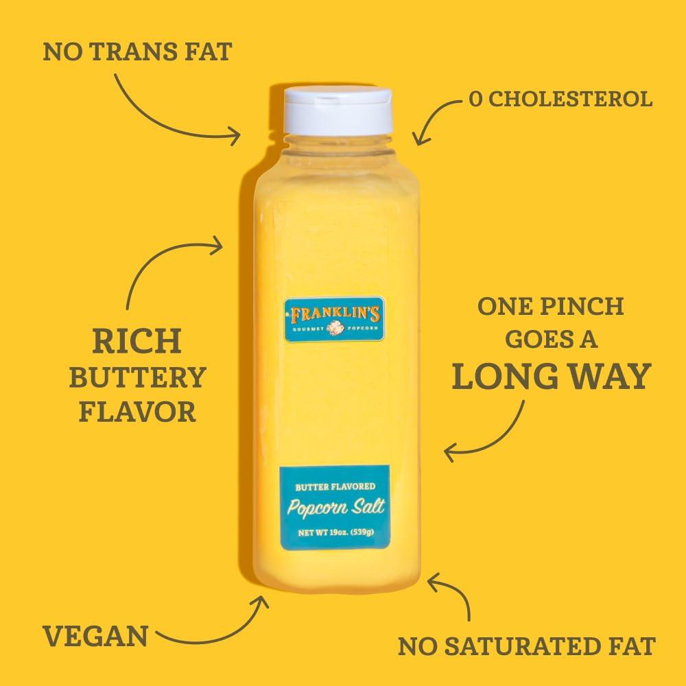 Palomitas Gourmet Franklin - Granos Orgánicos 793g + Sal 538g + Aceite 850g