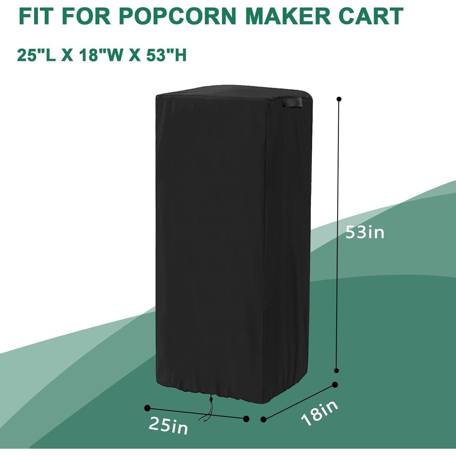 Cubierta Impermeable para Carrito de Palomitas Colewin 64x46x135cm