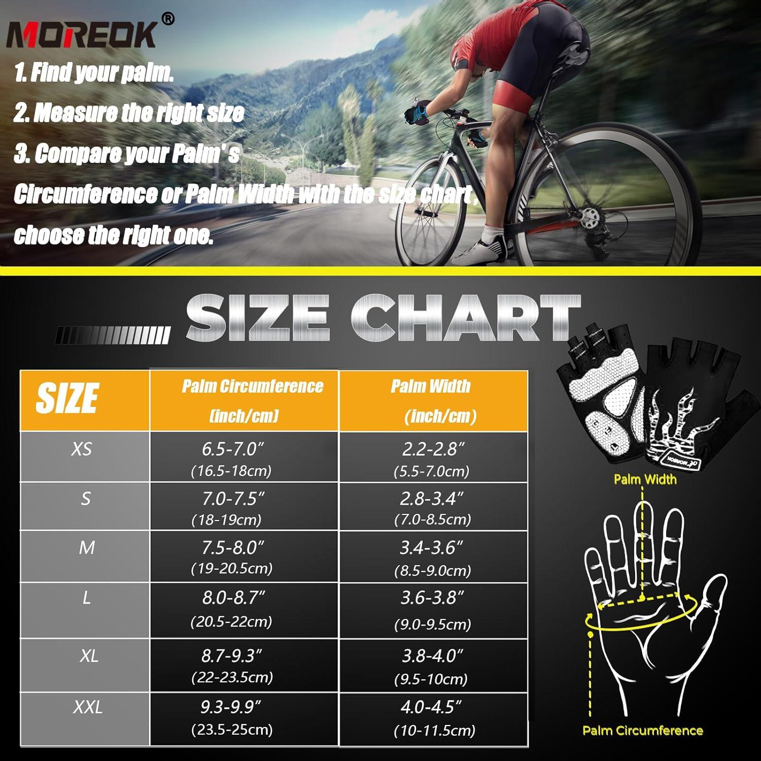 Guantes de Ciclismo MOREOK Unisex 5MM Gel Transpirables