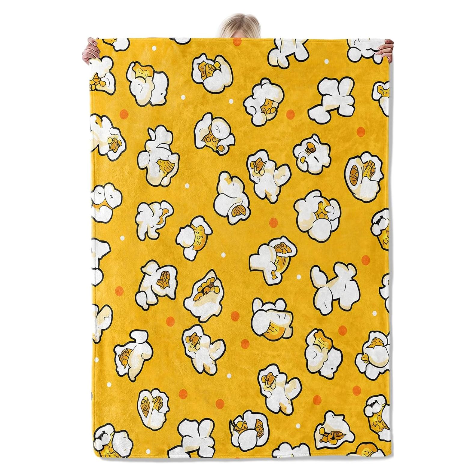 Manta de Franela Aonimonis 127x152 cm Patrón de Palomitas