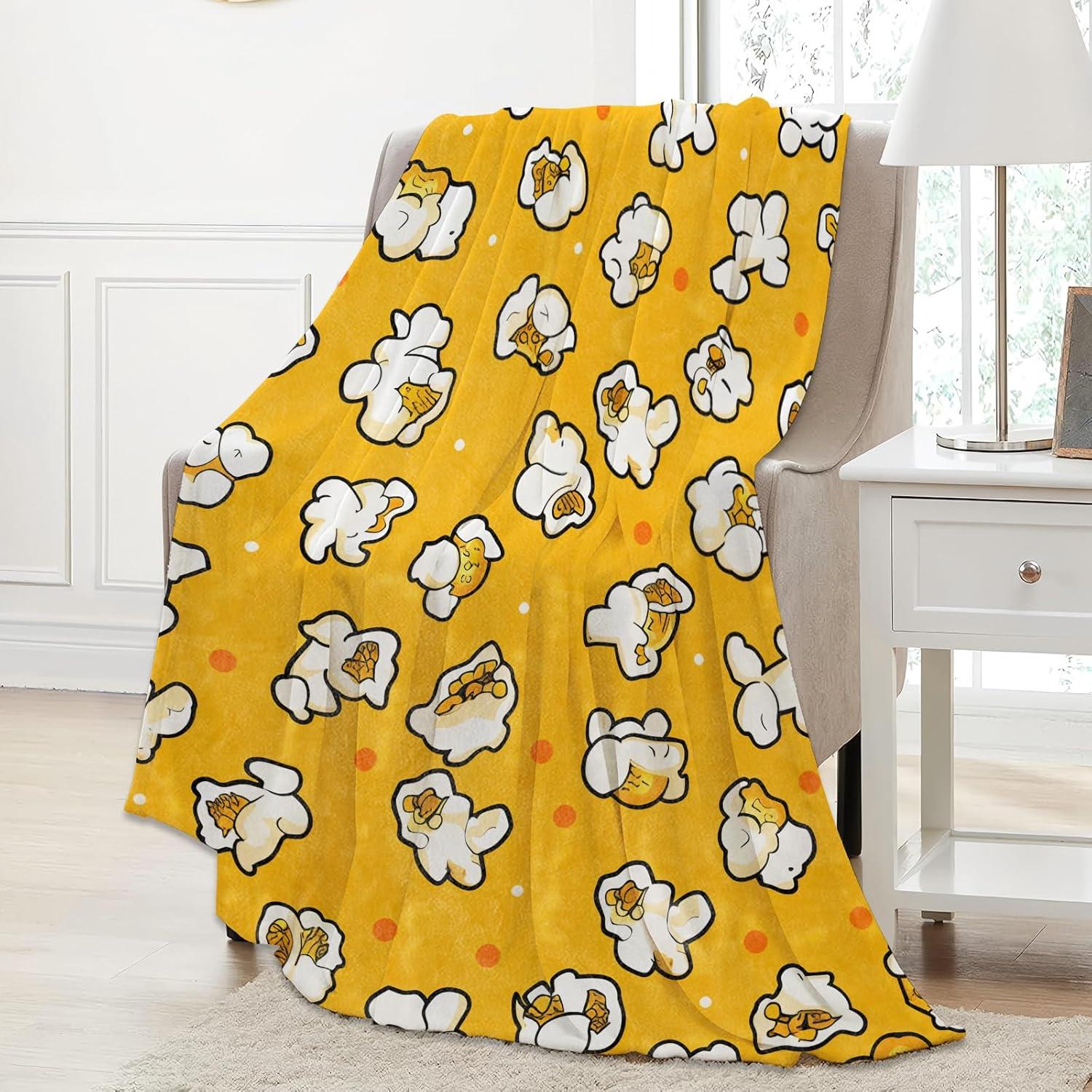 Manta de Franela Aonimonis 127x152 cm Patrón de Palomitas