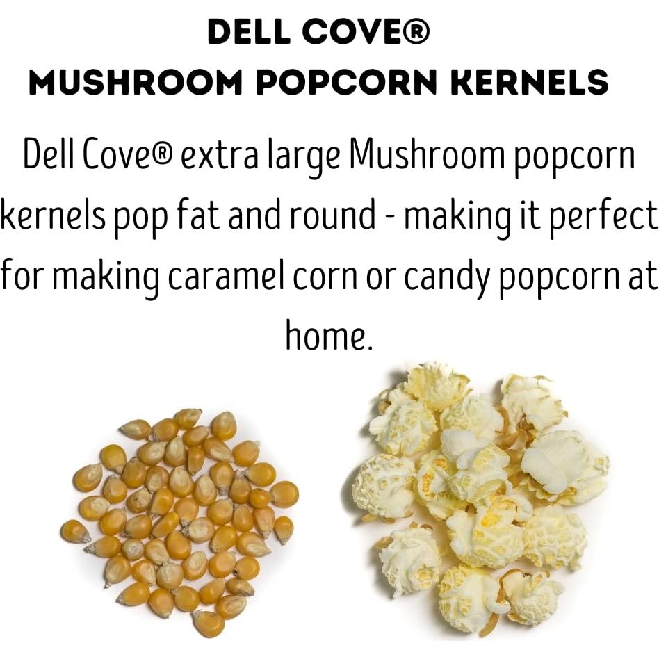 Granos de Palomitas de Maíz Gourmet Dell Cove 226g - Sin OGM