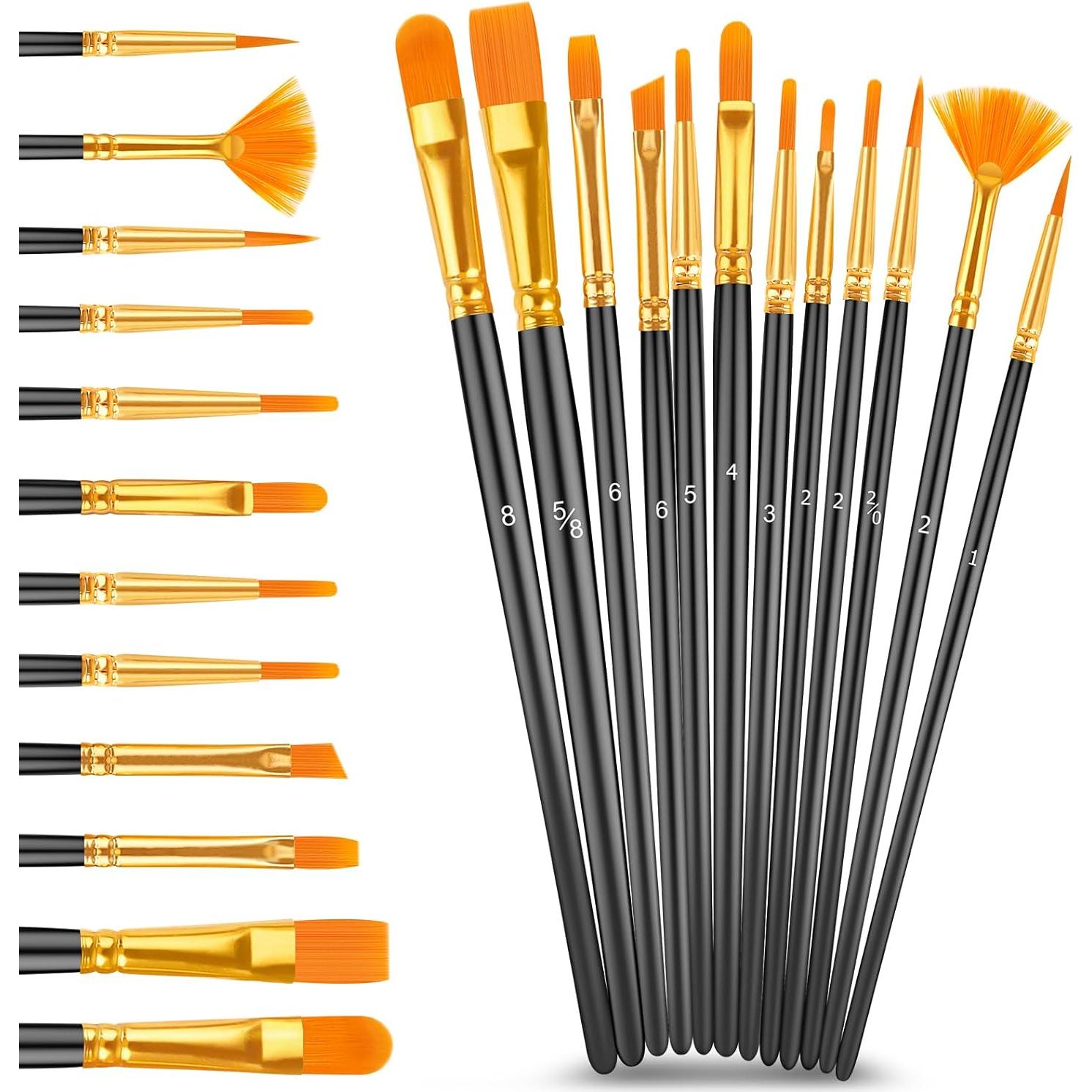 Juego de Pintura Acrílica Caliart 72 Colores 59ml con 12 Pinceles