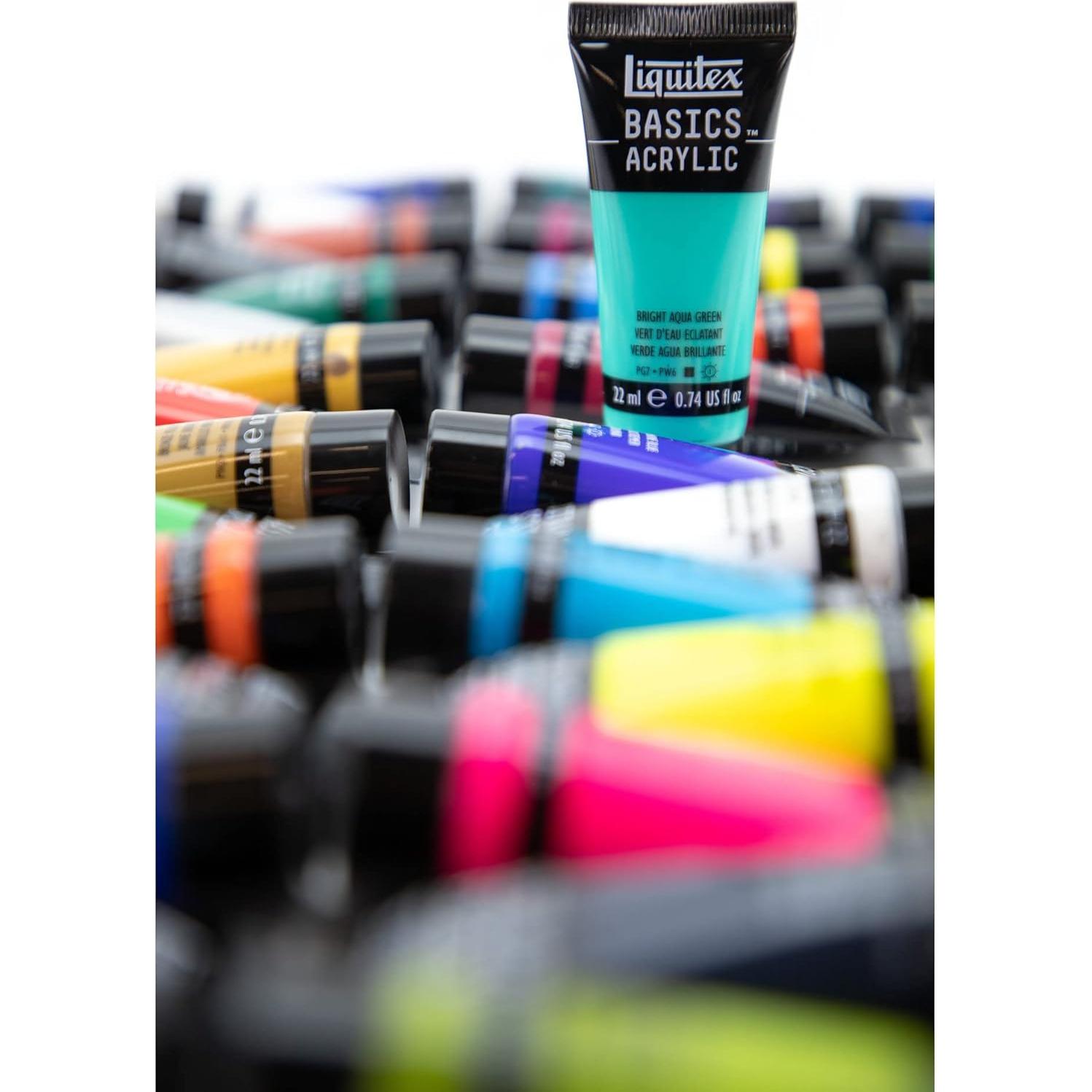 Juego de 72 colores acrílicos Liquitex Basics 22 ml cada uno
