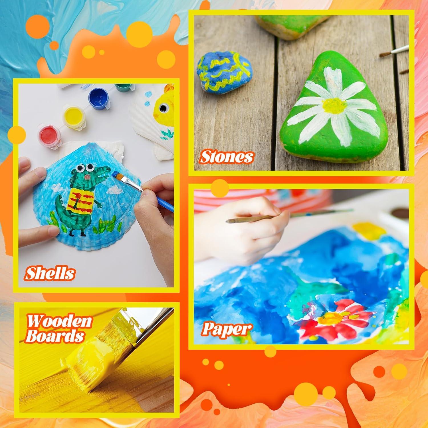 Juego de Pintura Acrílica Mini 80 Piezas Diario de Eleanore