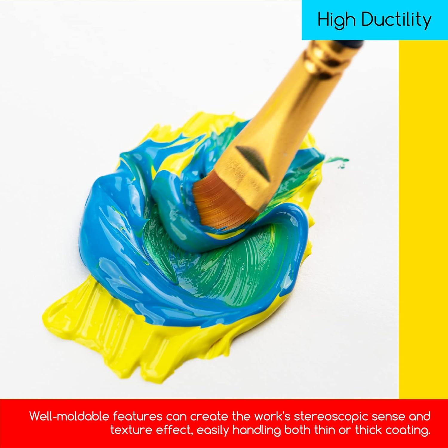 Juego de Pintura Acrílica MEEDEN 100 Colores No Tóxicos 1200ml