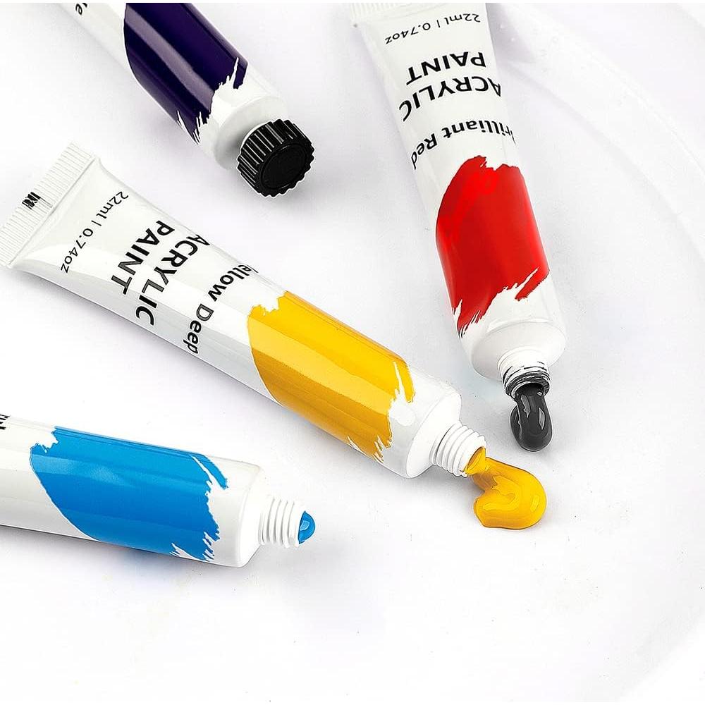 Juego de Pintura Acrílica Amazon Basics 24 Colores 21g