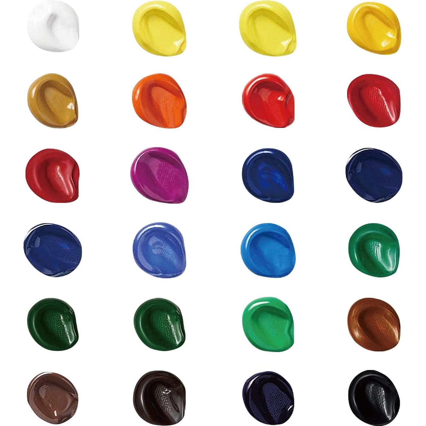 Juego de Pintura Acrílica Amazon Basics 24 Colores 21g