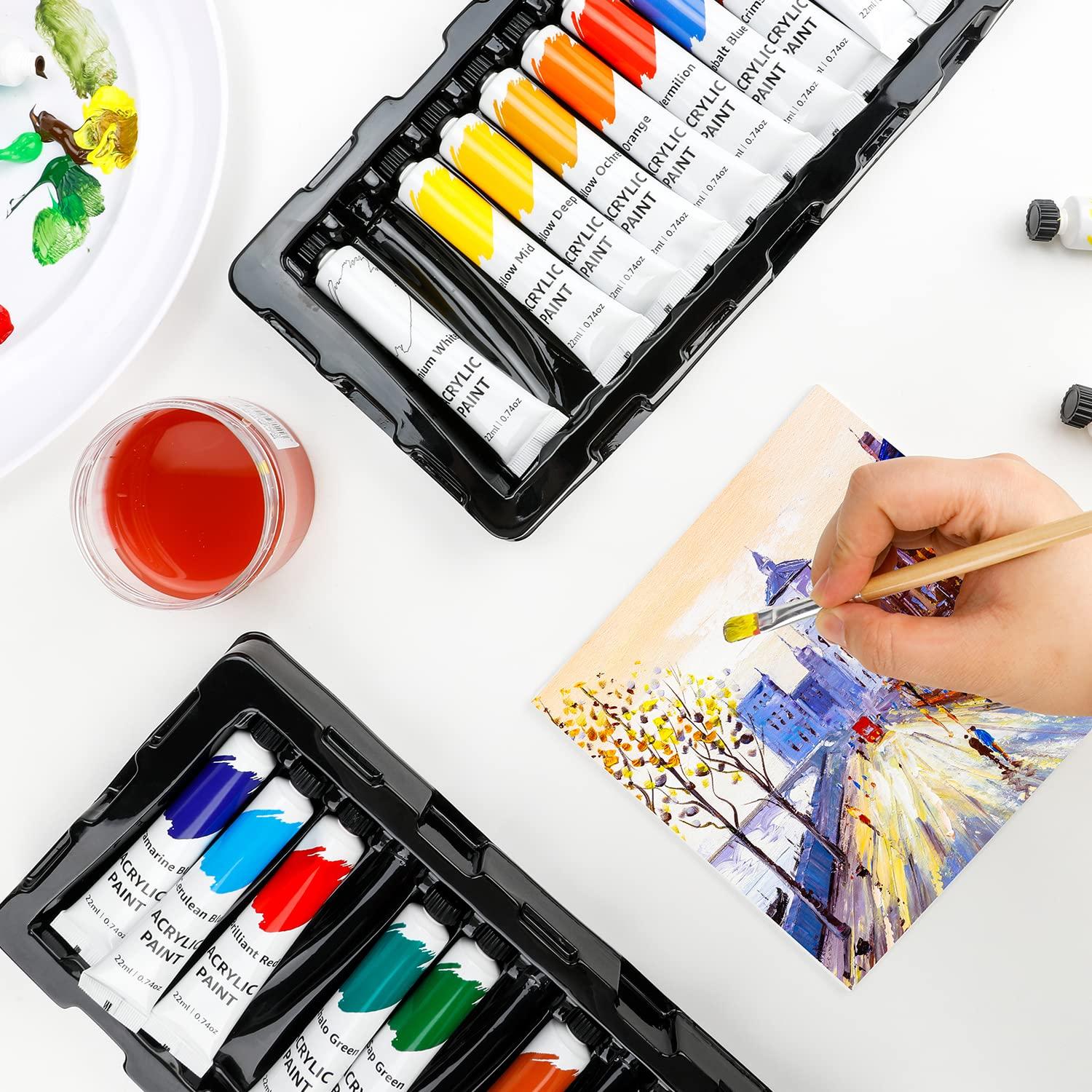 Juego de Pintura Acrílica Amazon Basics 24 Colores 21g