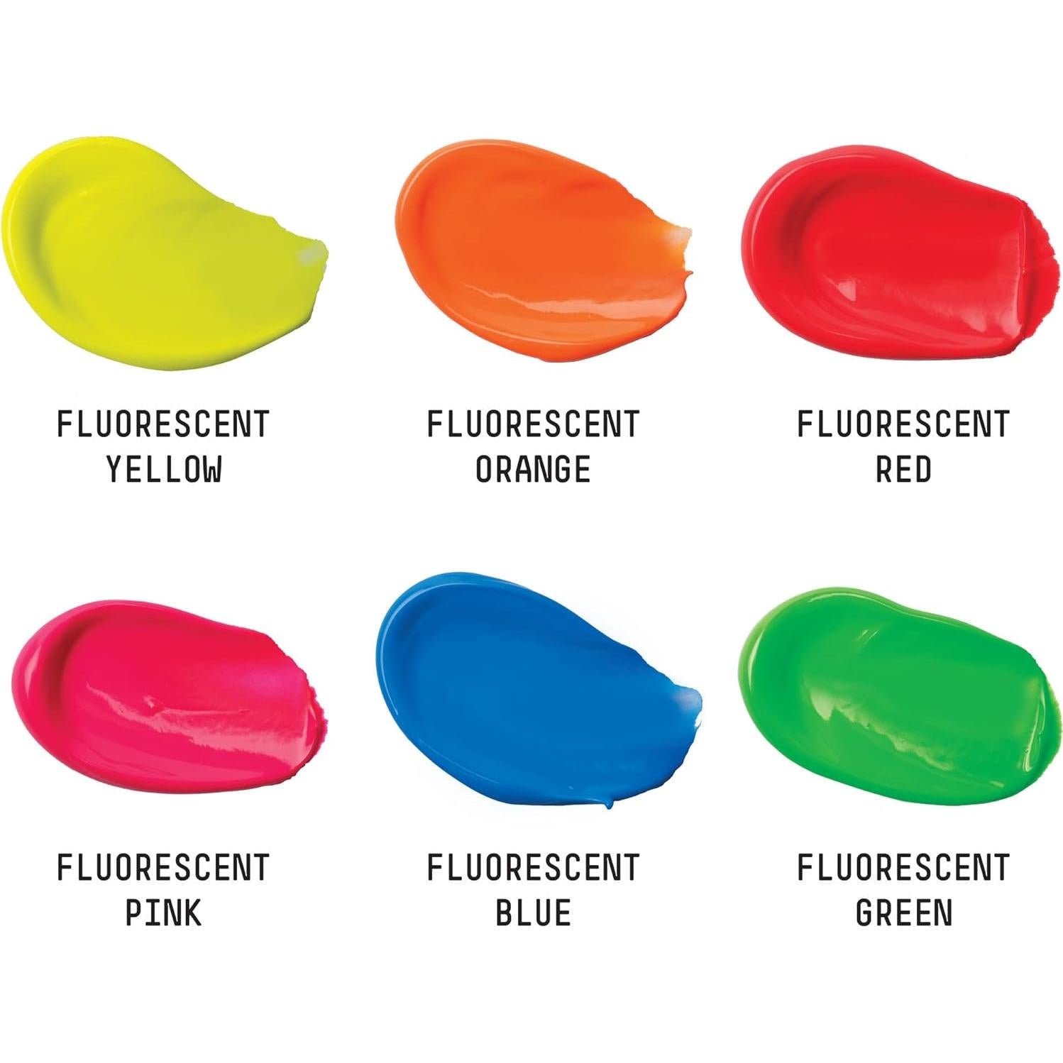 Juego de Pintura Acrílica Liquitex Basics Fluorescente 6 x 22 ml