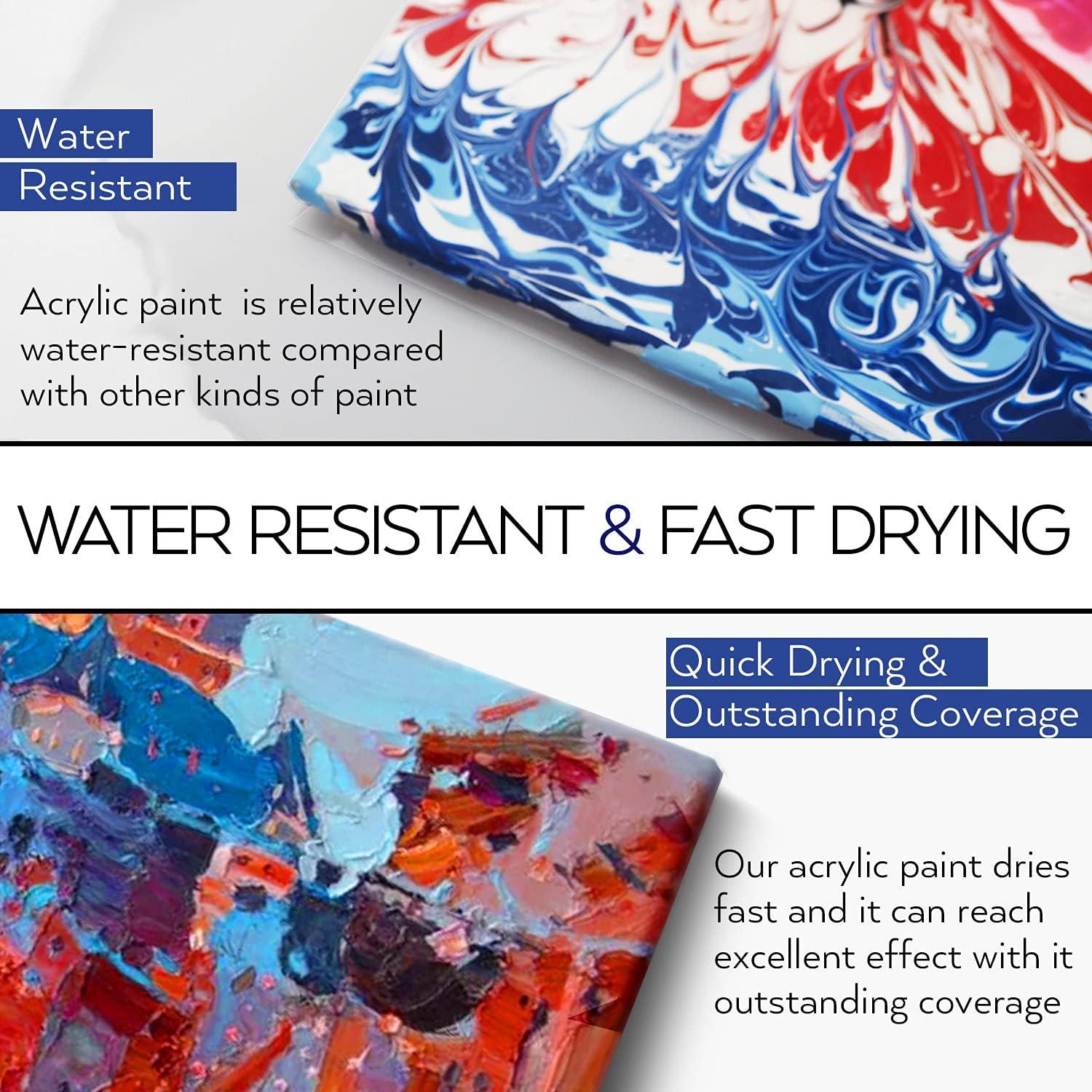 Set de Pintura Acrílica HissiCo 42 Piezas 24 Colores 60ml