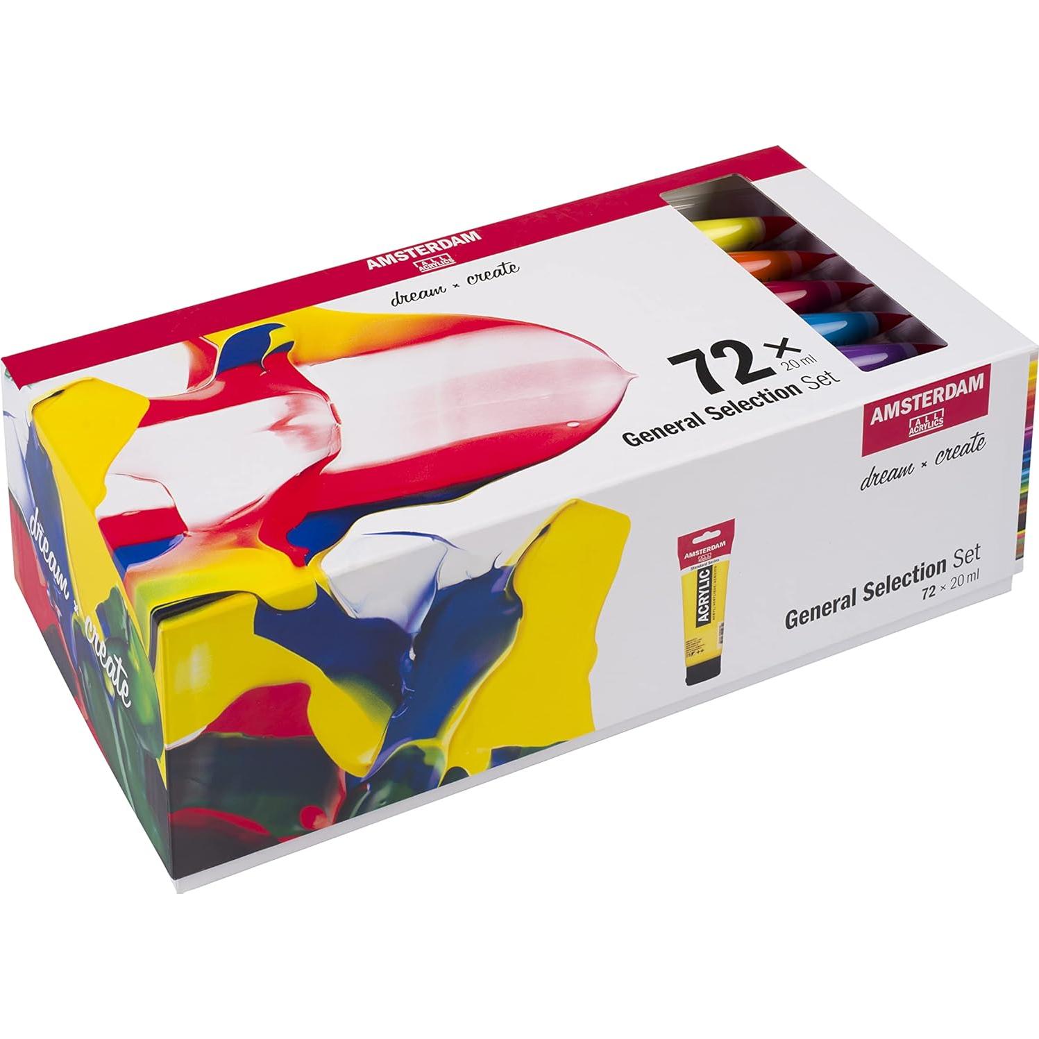 Juego de Pintura Acrílica Estándar Ámsterdam 73 Tubos 20ml