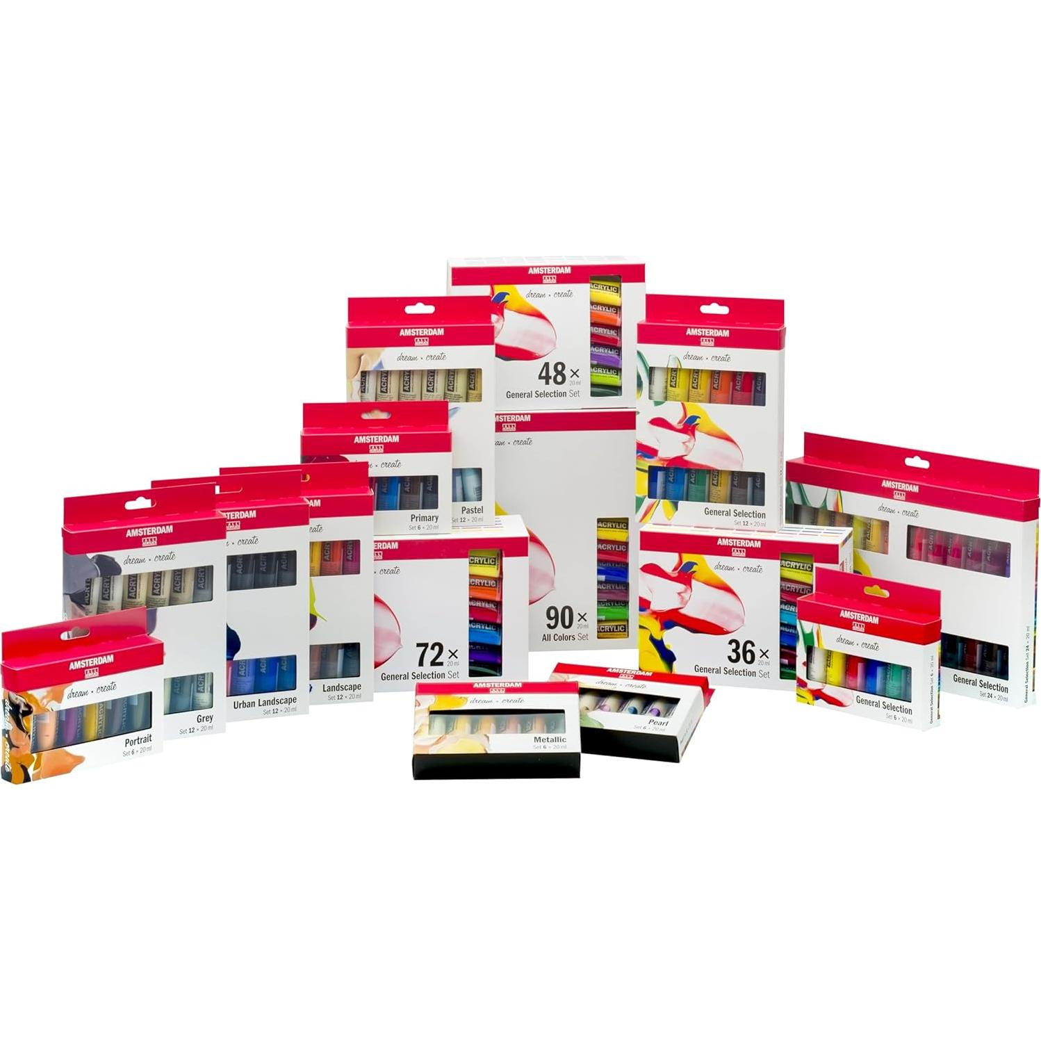 Juego de Pintura Acrílica Estándar Ámsterdam 73 Tubos 20ml