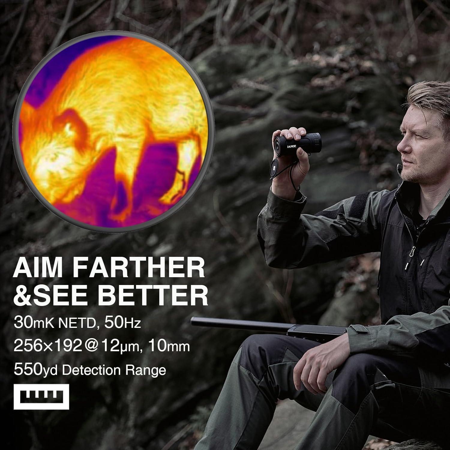 Monocular Térmico i4SEE EM10-256, 10mm, 256x192, Pantalla AMOLED