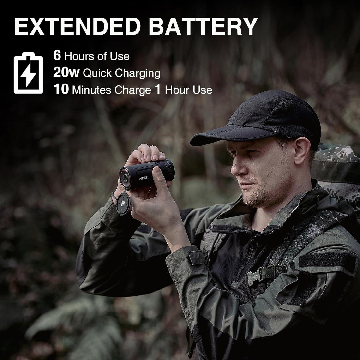 Monocular Térmico i4SEE EM10-256, 10mm, 256x192, Pantalla AMOLED