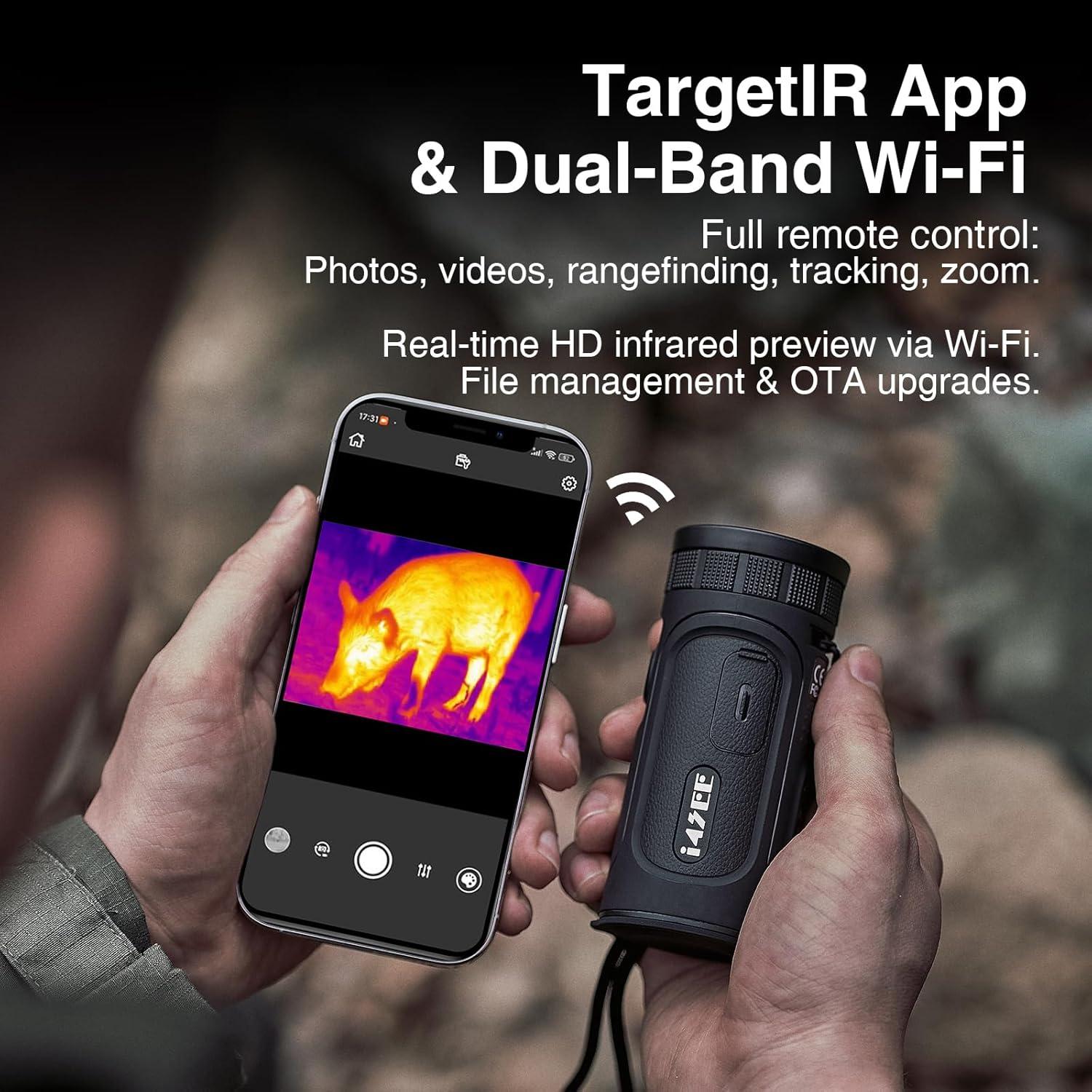 Monocular Térmico i4SEE EM10-256, 10mm, 256x192, Pantalla AMOLED