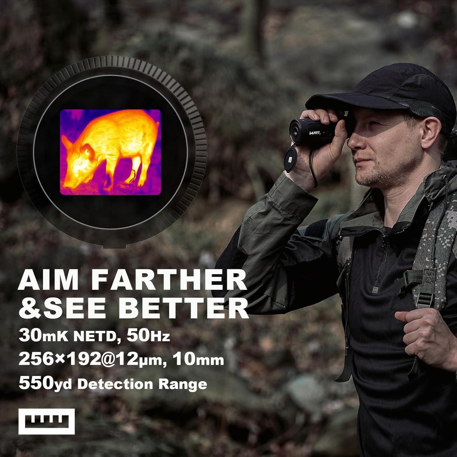 Monocular Térmico i4SEE E10-256, 10mm, 256x192, 6h Batería