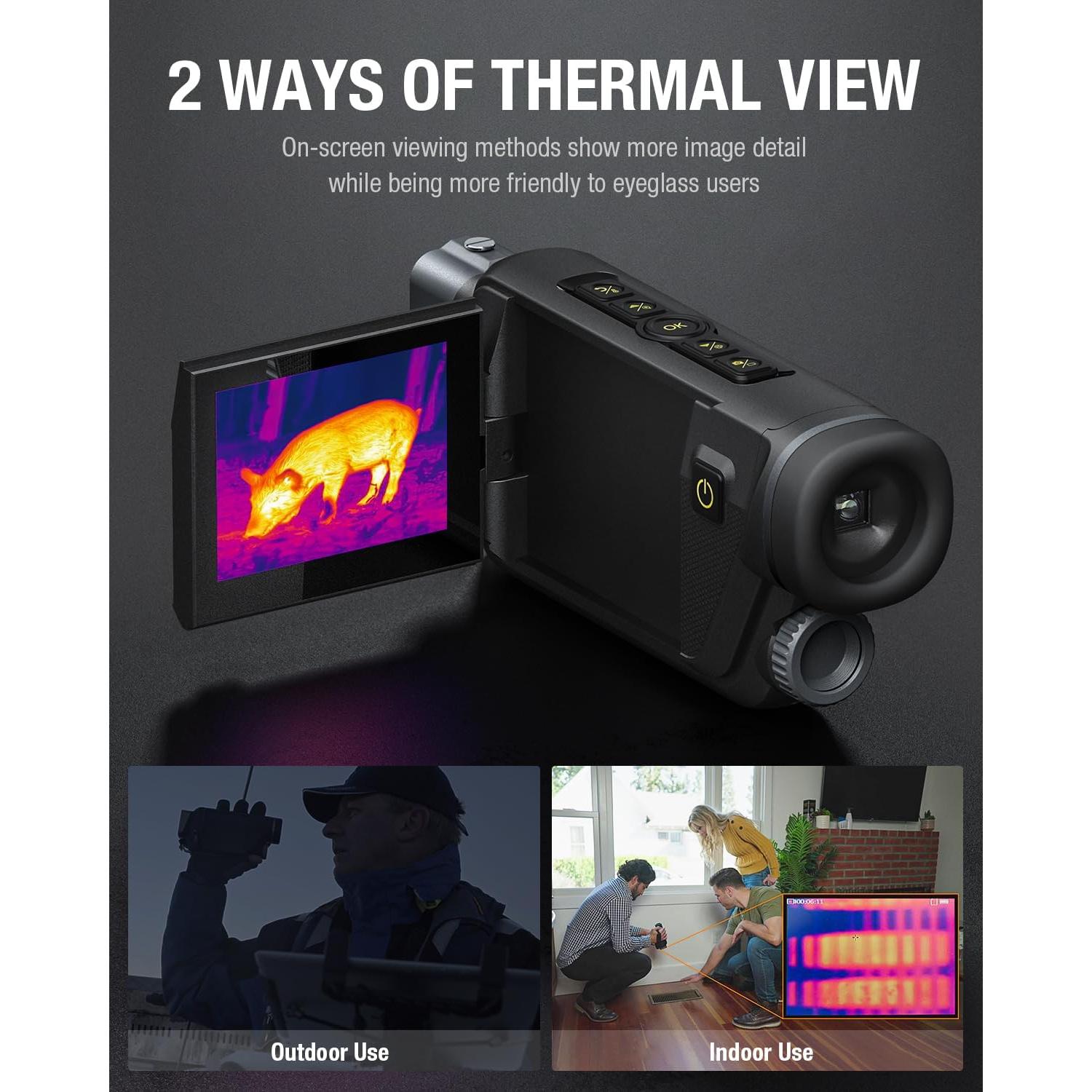 Monocular Térmico Teslong TTS300 256x192 11mm 3.5" LCD