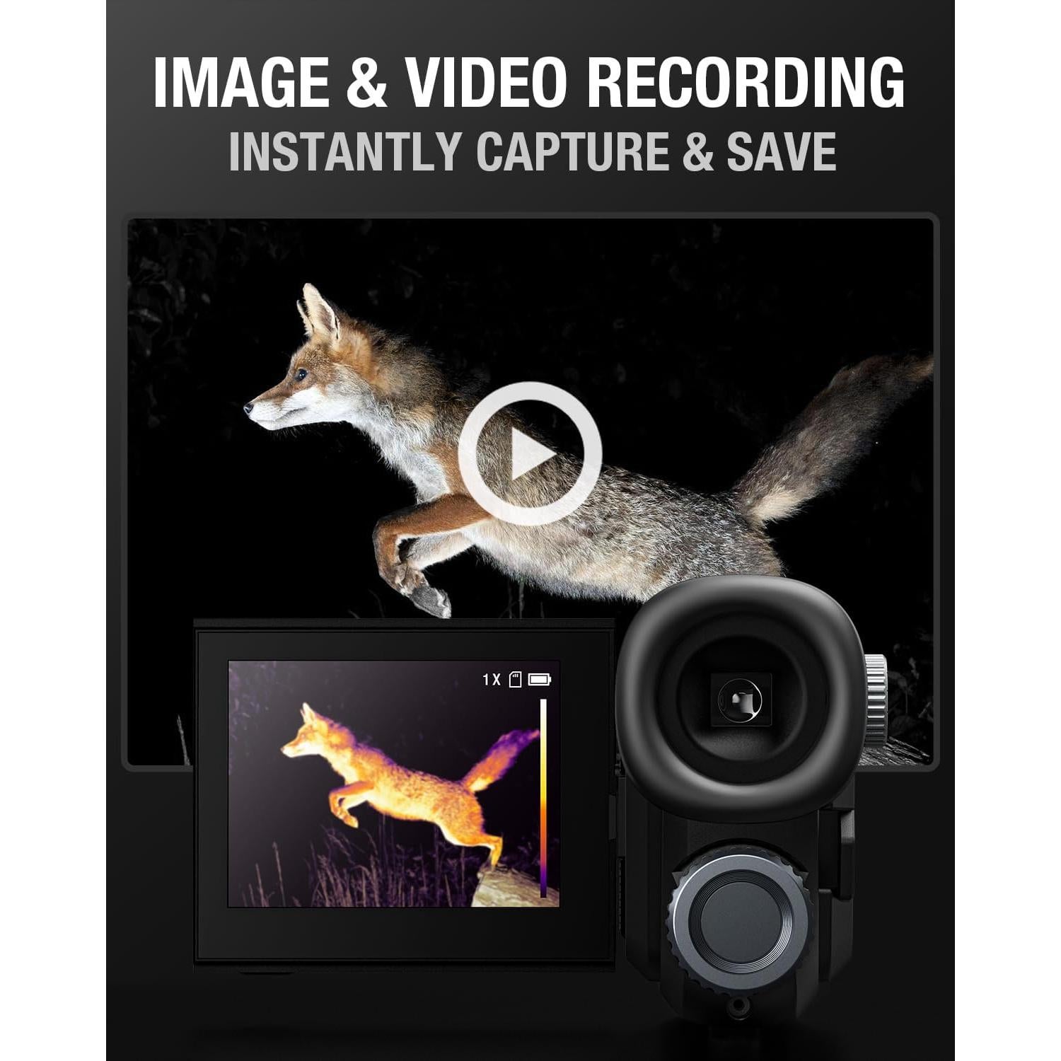 Monocular Térmico Teslong TTS300 256x192 11mm 3.5" LCD