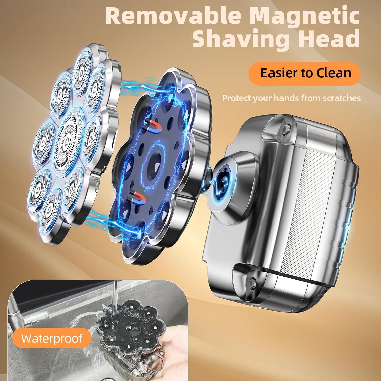 Afeitadora eléctrica 5 en 1 UltraCaput JK-7713 IPX7 LED