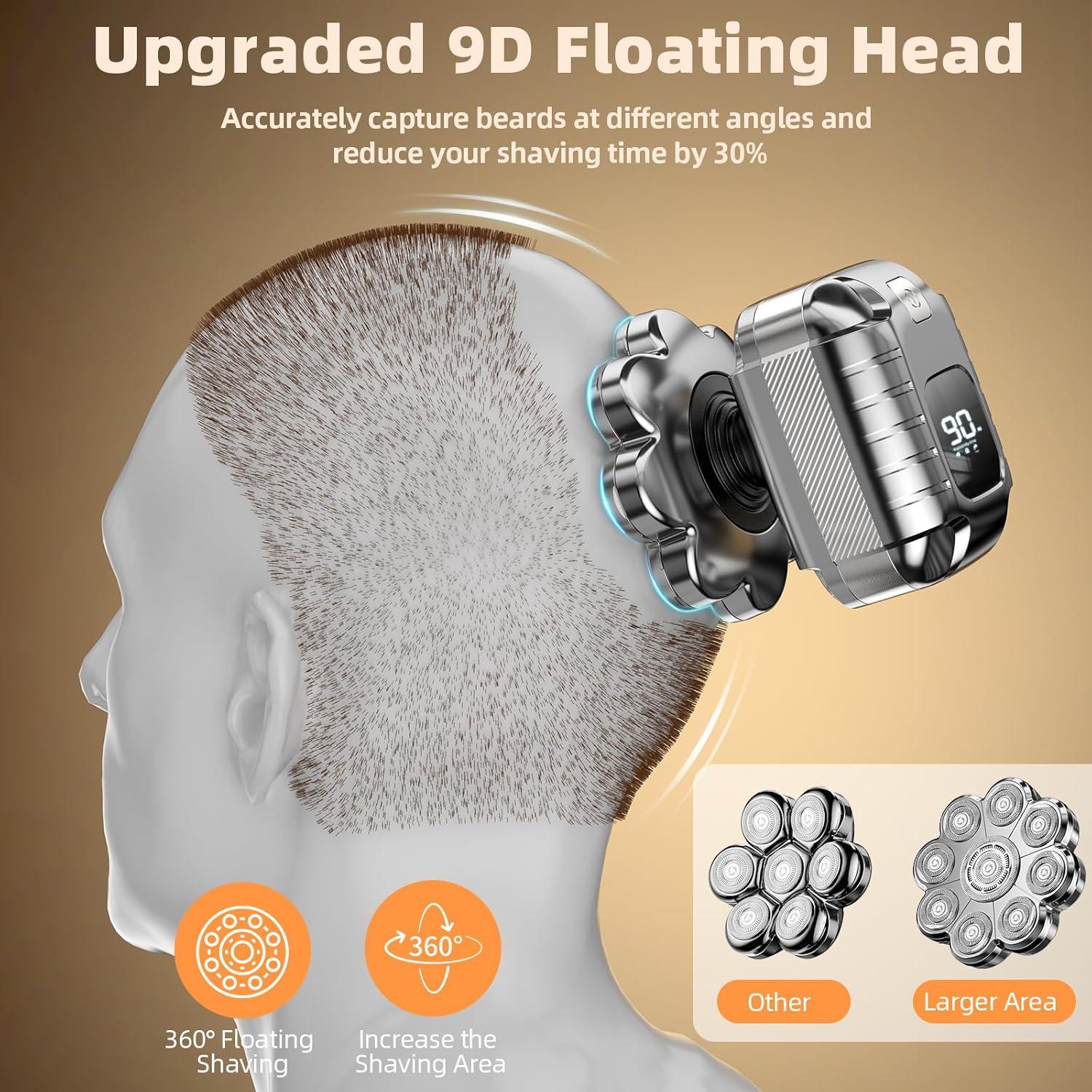 Afeitadora eléctrica 5 en 1 UltraCaput JK-7713 IPX7 LED