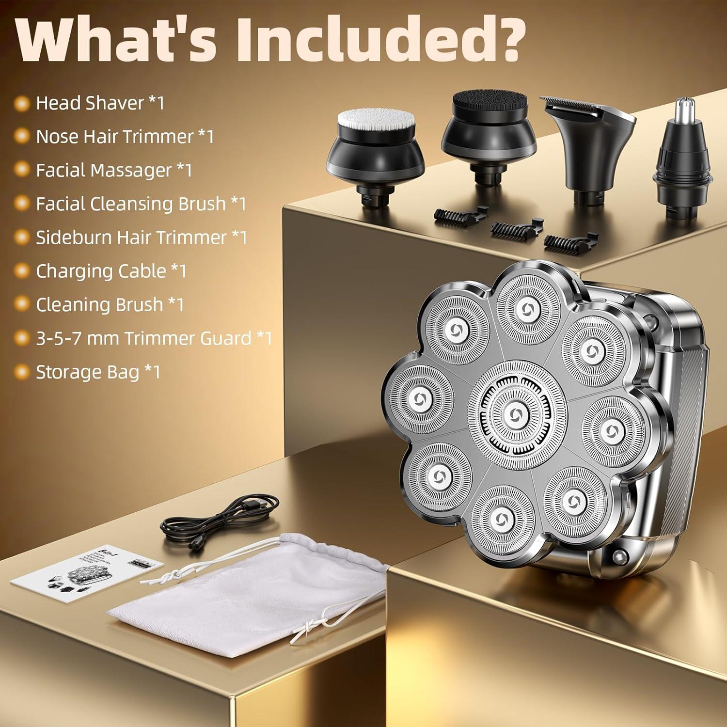 Afeitadora eléctrica 5 en 1 UltraCaput JK-7713 IPX7 LED